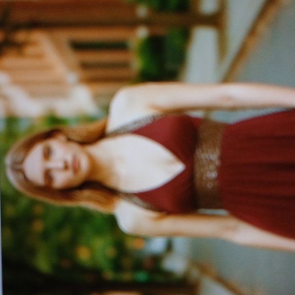 Rubber Doll. Purple, sequin, Size Small, EUC, Halter top with neck wrap around - Picture 2 of 4